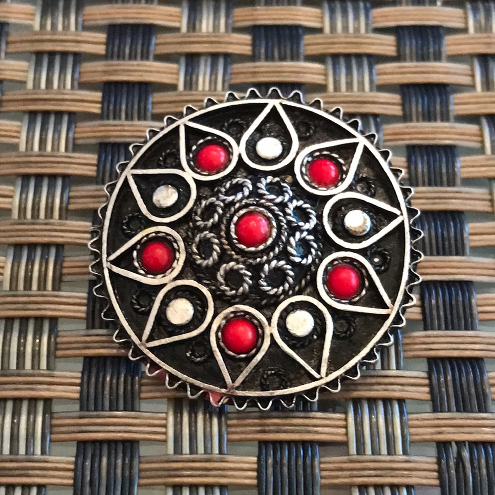 Sterling silver pendant and pin made in Israel